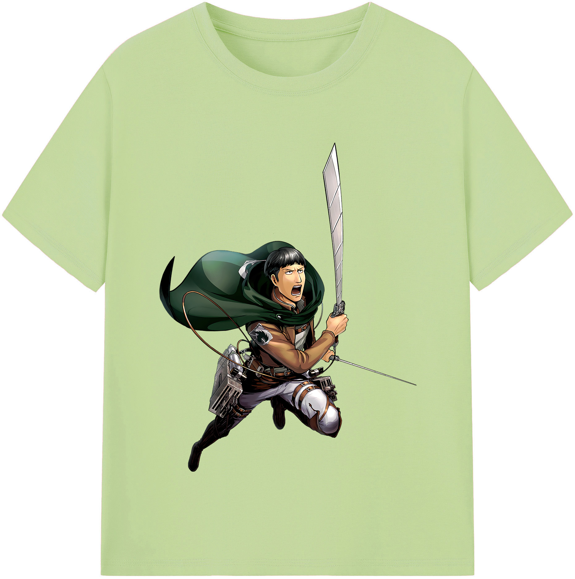 （画像用） 進撃の巨人 Attack on Titan 綿100％半袖Tシャツ（フロントプリント）